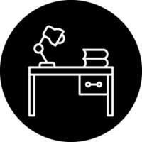 Study Table Vector Icon Style