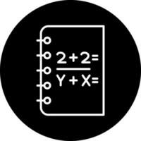 Mathematics Vector Icon Style