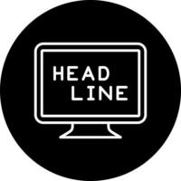 Headline Vector Icon Style