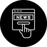 News Subscription Vector Icon Style