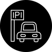 Parking Area Vector Icon Style