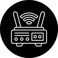 Wifi Router Vector Icon Style