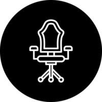 oficina silla vector icono estilo