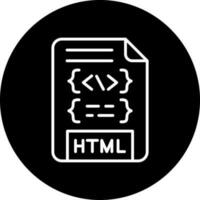 HTML File Vector Icon Style