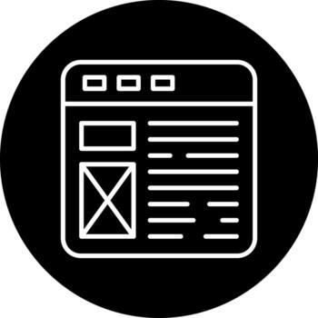 Web Layout Vector Icon Style