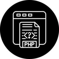 php codificación vector icono estilo