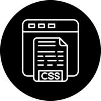 CSS Code Vector Icon Style