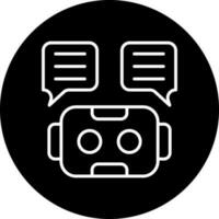 Chat Bot Vector Icon Style