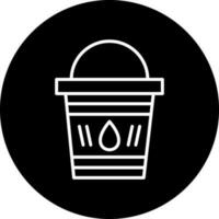 Water Bucket Vector Icon Style