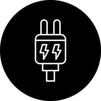 Power Plug Vector Icon Style