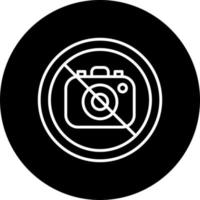 No Camera Vector Icon Style