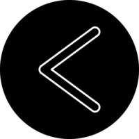 Left Chevron Vector Icon Style