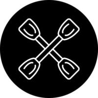 Paddles Vector Icon Style