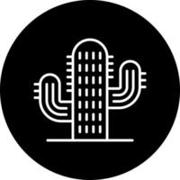 cactus vector icono estilo