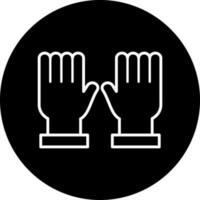 Gloves Vector Icon Style