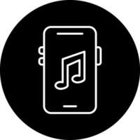 Mobile Music App Vector Icon Style