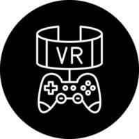 vr juego vector icono estilo