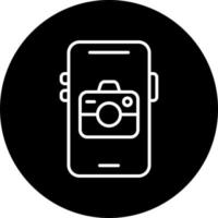 Mobile Camera Vector Icon Style
