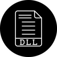 dll vector icono estilo