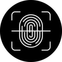 Fingerprint Scan Vector Icon Style