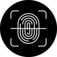 Fingerprint Scan Vector Icon Style