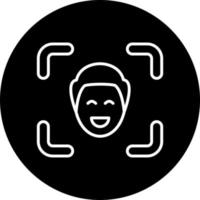 Facial Recognition Vector Icon Style