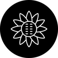 girasol vector icono estilo