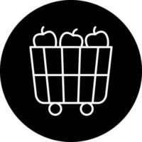 Fruit Cart Vector Icon Style