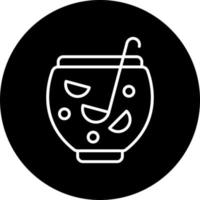 Punch Bowl Vector Icon Style