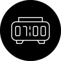 Digital Clock Vector Icon Style