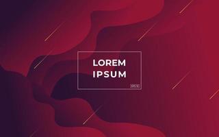 abstract dark red liquid color gradient wavy geometric fluid shape background. eps10 vector