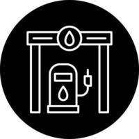 Petrol Station Vector Icon Style