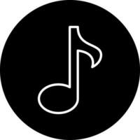 Musical Note Vector Icon Style