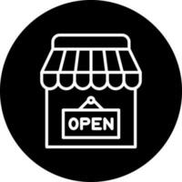 Shop Open Vector Icon Style