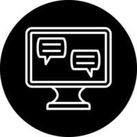 Ecommerce Chat Vector Icon Style