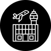 aeropuerto vector icono estilo