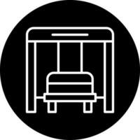 Bus Stop Vector Icon Style