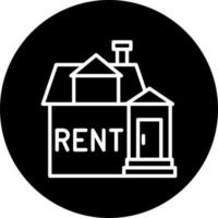 House Rent Vector Icon Style