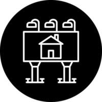 House Billboard Vector Icon Style