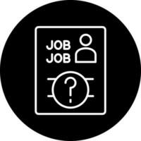 trabajo vacante vector icono estilo