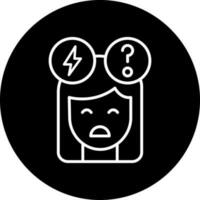 Anxiety Vector Icon Style