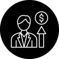 Career Growth Vector Icon Style