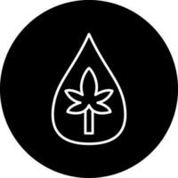 Hemp Oil Vector Icon Style