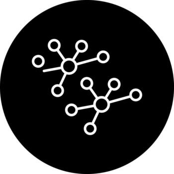 Molecular Structure Vector Icon Style