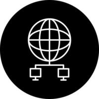 Global Network Vector Icon Style
