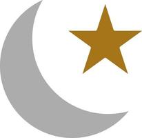 moon and stars Vector Icon Style