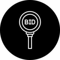 Bidding Paddle Vector Icon Style