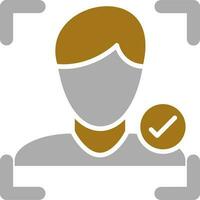 face detection Vector Icon Style