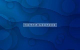 abstract modern blue gradient circle shadow and wave shape decoration background. eps10 vector