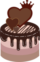 ilustración de chocolate pastel png